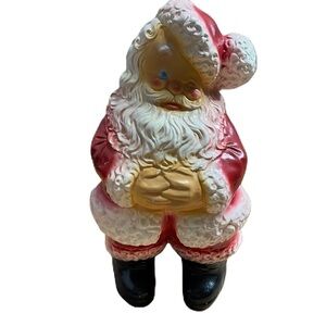 Vintage Winking Santa Clause Large Standing Figure Christmas Decor Red